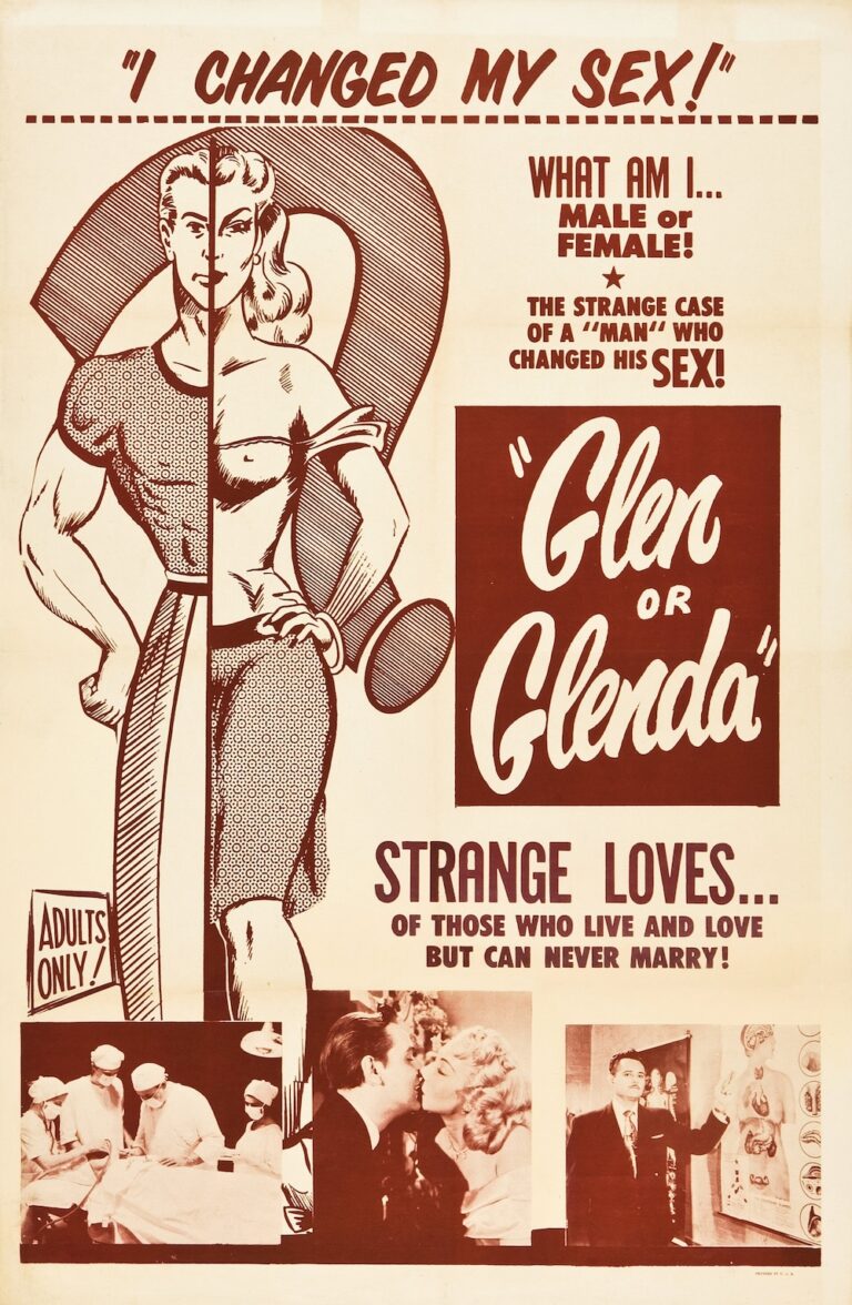 GLEN OR GLENDA (1953) poster