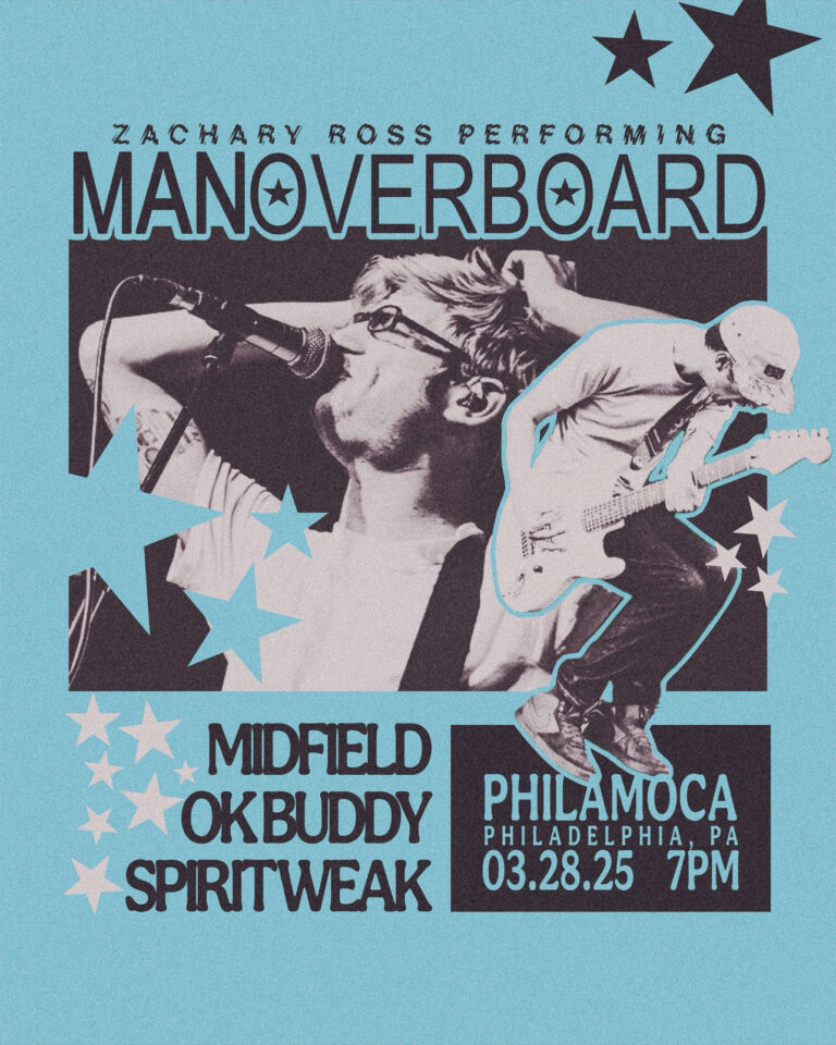 Zachary Ross performing Man Overboard poster